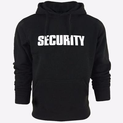 New Hoodies Security Solid Color Printing Unisex Women Sports Daily Casual Hooded Tops Streetwear Hip Hop Pullover Trendy Hoodie