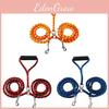 Pet Dog Double Lead With Pp Braided Rope For Walking And Training