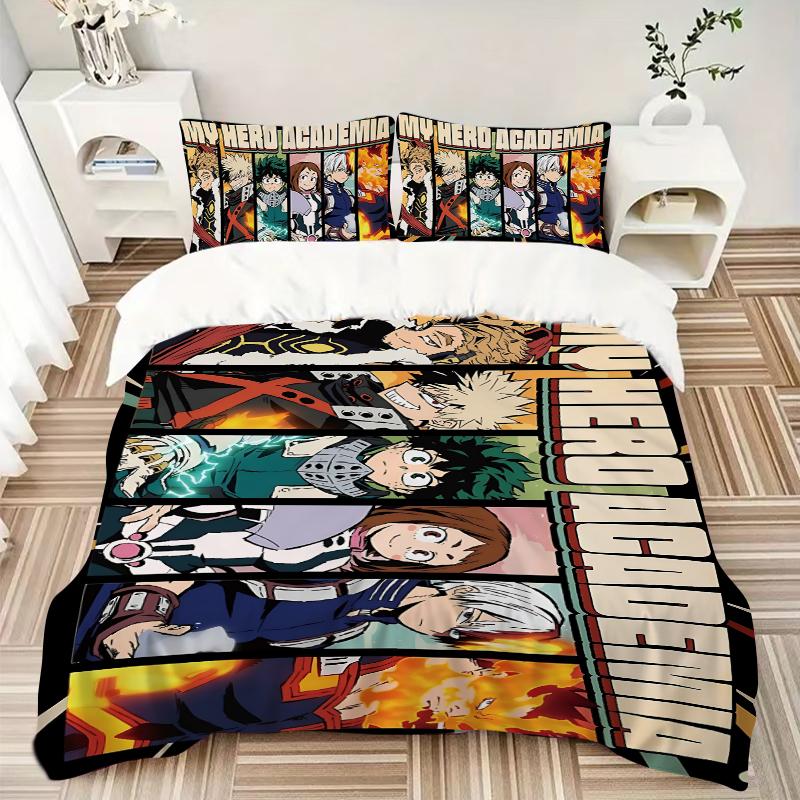 Heroic Adventures Printed 3pcs Bedding Set Soft Microfiber 1 Duvet Cover And 2 Pillowcases Home Bedroom Decor Xmas Gift K1598