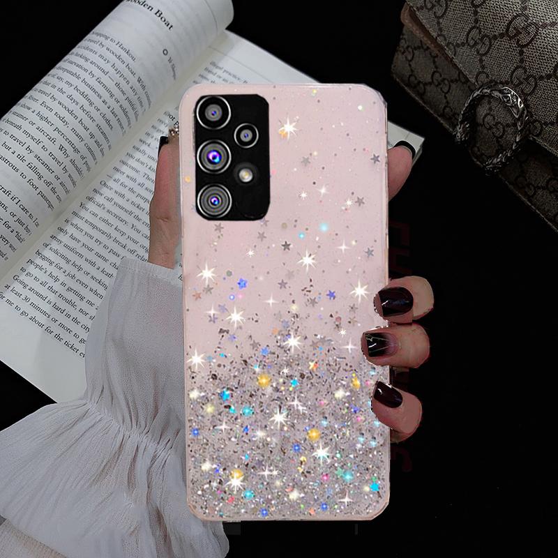 

Чехол A05S A15 A25 A35 S24, роскошные блестящие мягкие чехлы для телефонов с блестками для Samsung Galaxy S24 Ultra Plus A05 A05S A15 A25 A35 5G 4G, прозрачная задняя крышка For Samsung Galaxy A15 чистый