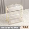 Clear Acrylic Makeup Organizer Shelf Desktop Cosmetic Storage Rack for Bathroom Vanity Skincare Countertop