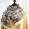 Imitation Cashmere Scarf Winter Women's Sweet Mid-length Scarf Warm Print Scarf Shawl