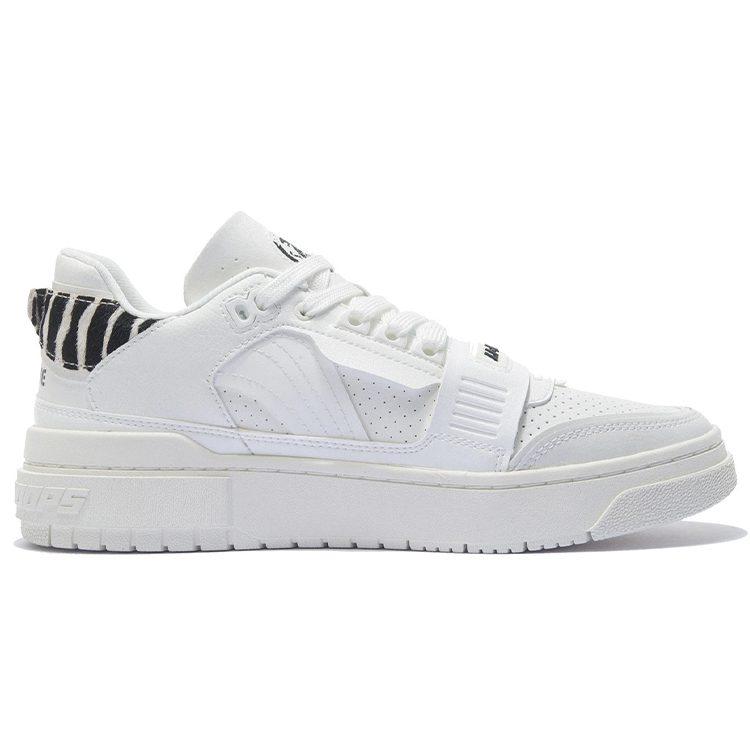 Li Ning Rookie Synthetic Leather, Split Suede Lace Up Slip Resistant, Abrasion Resistant, Lightweight Coverage Low Top ABCS003-4