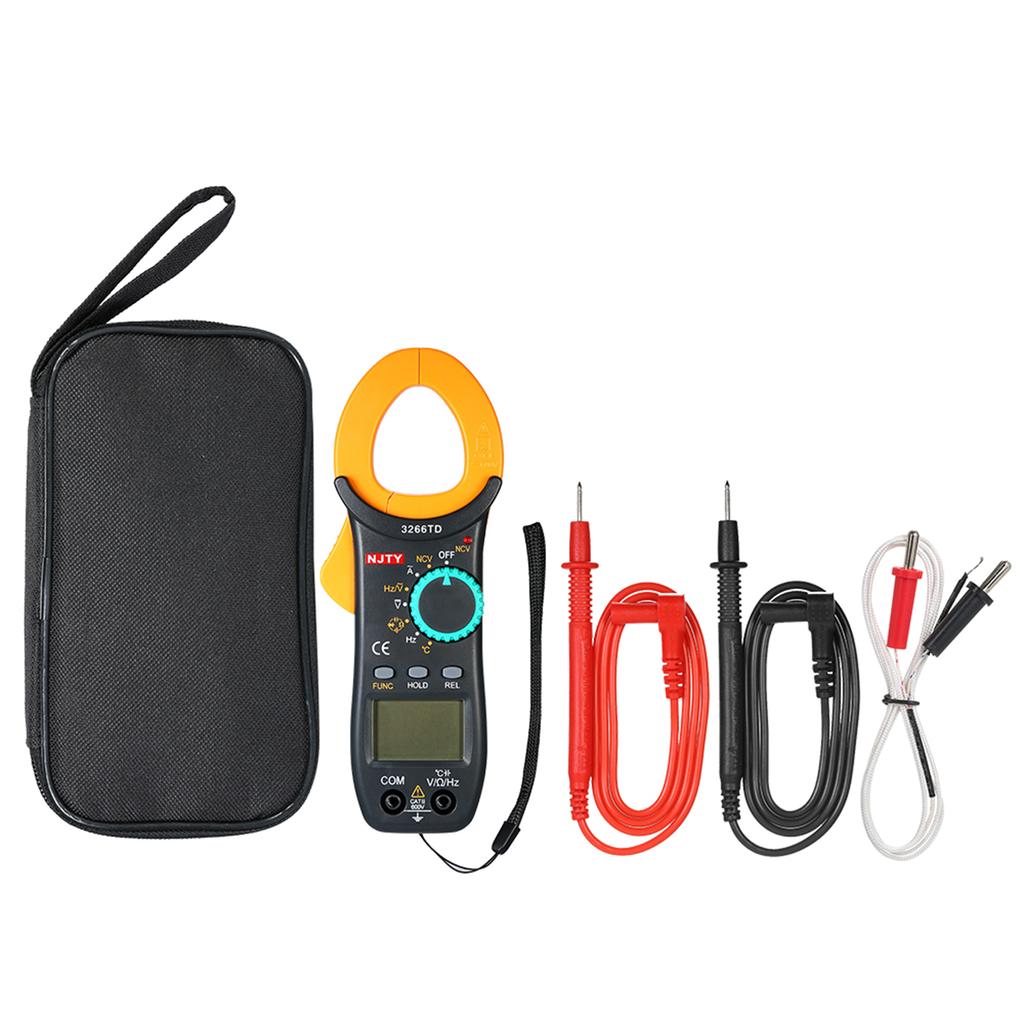 NJTY Digital Clamp Meter 4000 Counts Auto Range Multimeter with NCV Test AC/DC Voltage AC Current