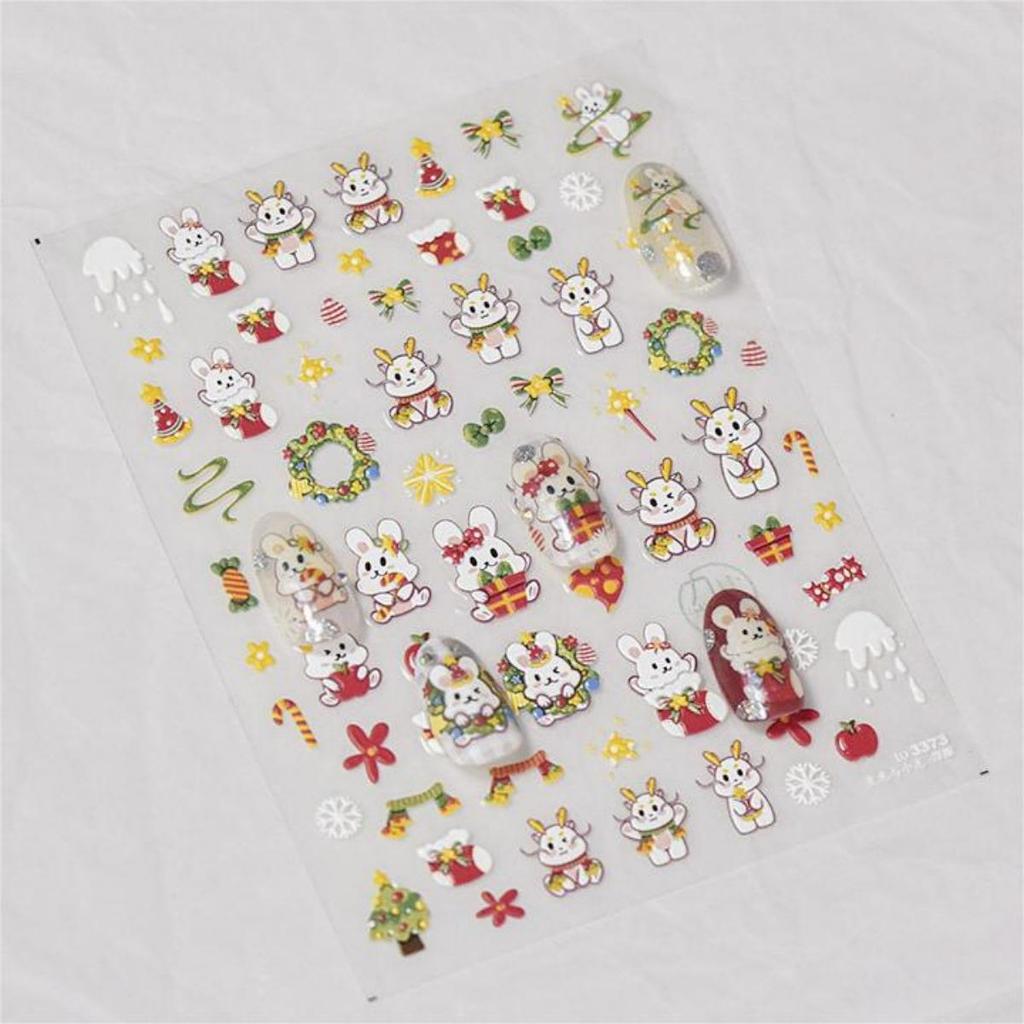 1pcs 5D Bronzing Star Moon Nail Art Stickers Luxury Gold Silver Adhesive Slider Press on Nail Decoration Decals Accessories DIY