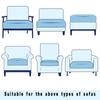 Airldianer Jacquard Stretch Sofa Seat Cushion Cover Anti -Dirty Removable And Washable Sofa Protective Cover Easy Installation