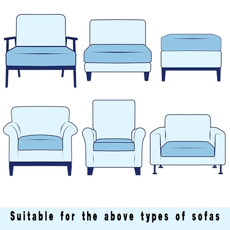 Airldianer Jacquard Stretch Sofa Seat Cushion Cover Anti -Dirty Removable And Washable Sofa Protective Cover Easy Installation