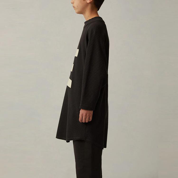 Fear of God Essentials Ss22 Large Logo Printed Crew Neck Long Sleeve T-Shirt Kids Tops FOG-SS22-996