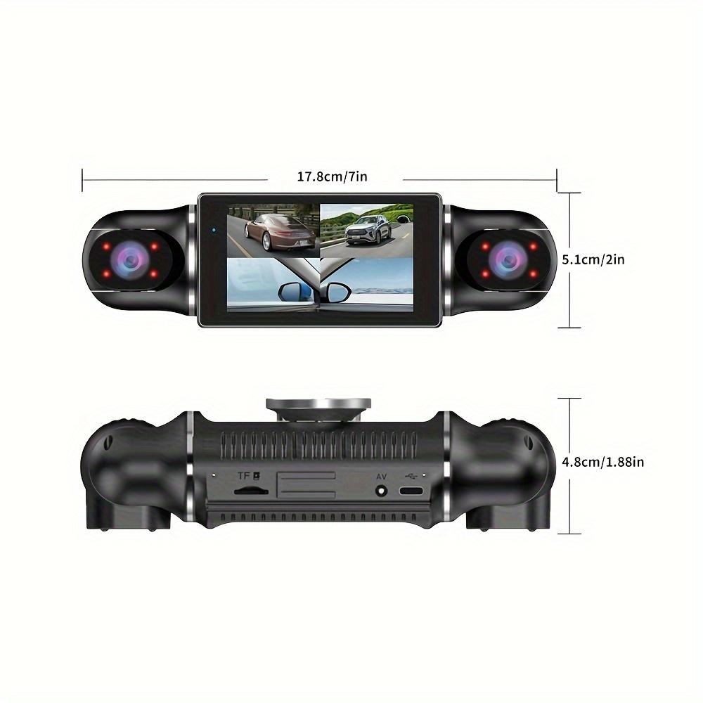 3/4 Lens Dash Cam, 360° Car DVR, Rearview Camera, Parking Monitoring, WIFI/GPS Tracking Recorder, Car Accessories