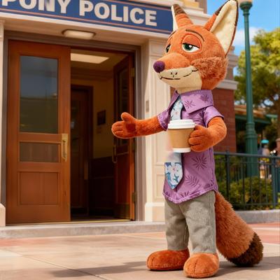 Zootopia 2 Anime Plüschtier Hase Judy Hopps Puppe Fuchs Nick Wilde Puppe Plüsch Sanfte Puppe Kindergeburtstagsgeschenk Neuestes Jahresgeschenk