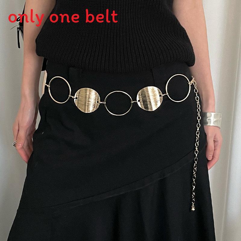 Bohemian Metal Waist Chain For Women With Hook Closure Spring 2025 Fashion Accessory