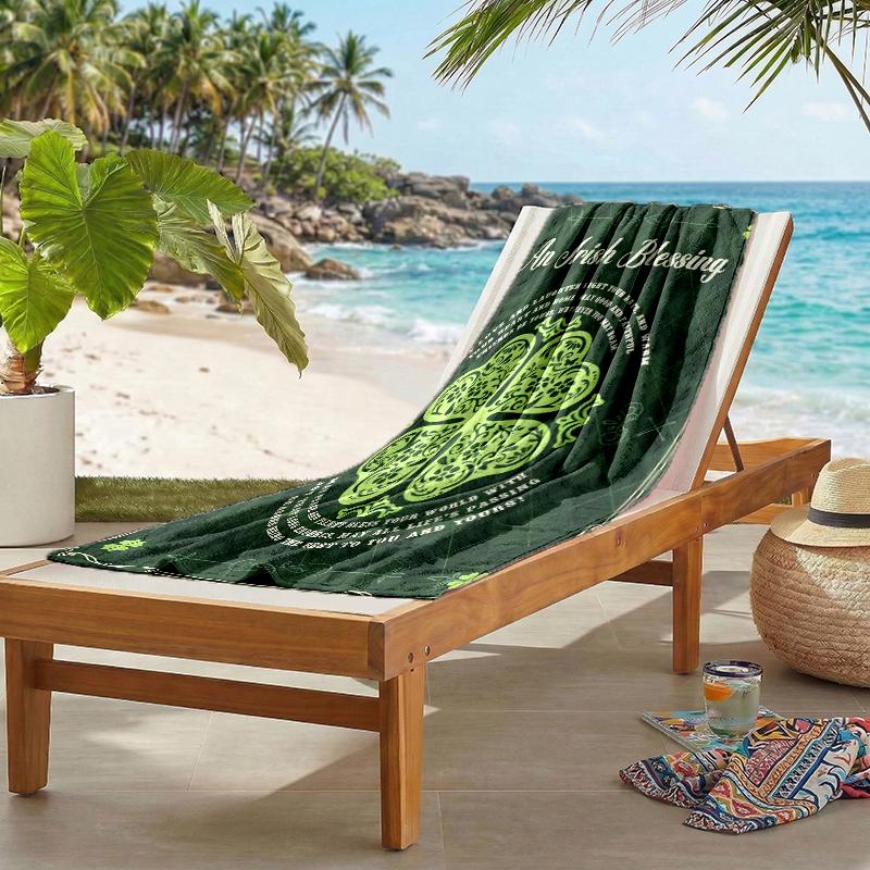 Irish Fashion Beach Towel: Ideal for Summer Adventures Soft, absorbent and quick drying suitable for swimming and bathing