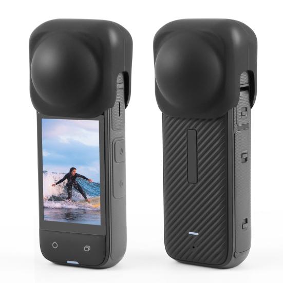 Silikonový ochranný kryt objektivu fotoaparátu Nárazuvzdorný Odolný proti poškrábání Snadná instalace Ochranný kryt objektivu Ochranné pouzdro pro Insta360 X4