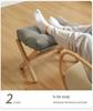 Schuhwechsel Hocker Massivholz Klappfußhocker Sofa- & Büro-Fußstütze