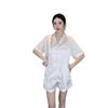 French Lapel Print Loungewear Set, Summer Cool Pajamas Are Thin and Cover the Meat, and Pajamas Are Worn Outside the Home.