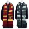 Thick Warm Tassel Scarf with Large Hogwarts House Logo: Slytherin, Ravenclaw, Gryffindor