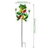 Iron Metal Windmill Sculpture Removable Wind Collectors Rotator Gardening Plug Pinwheel  Yard