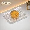 Light Luxury with Drain Hole Transparent Soap Box Glacier Patterned Non-slip Base Soap Holder Soap Dish Household Use