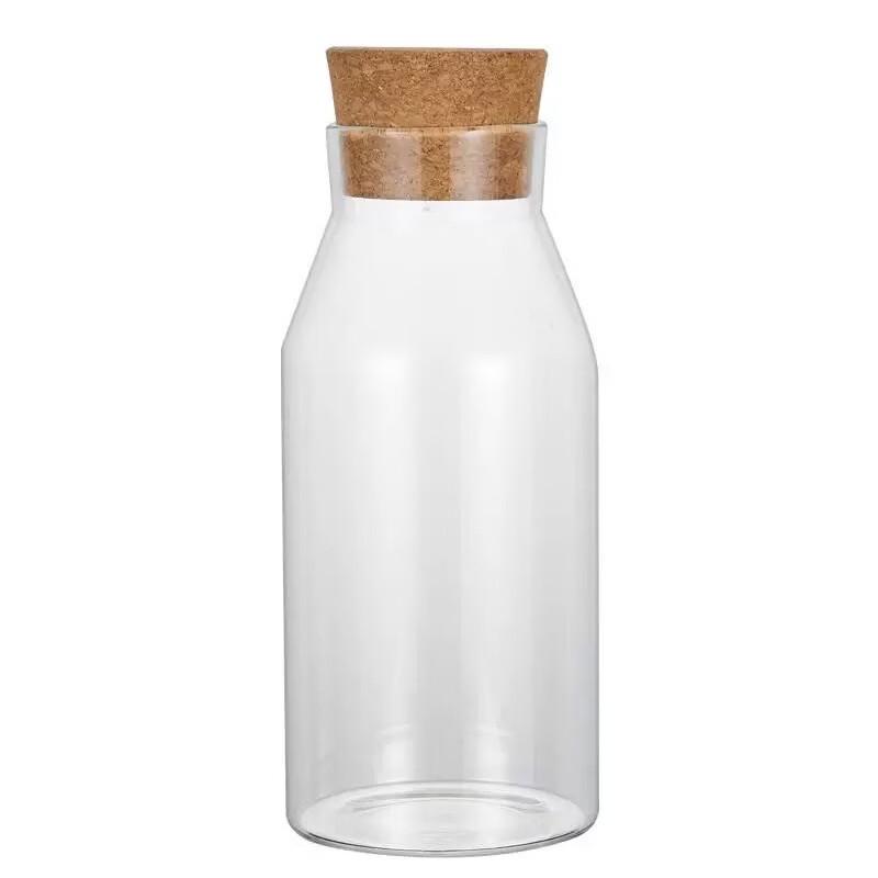 Barattoli in Vetro per Alimenti ZISIZ da 900 ml con Tappi in Sughero (2 pacchi)