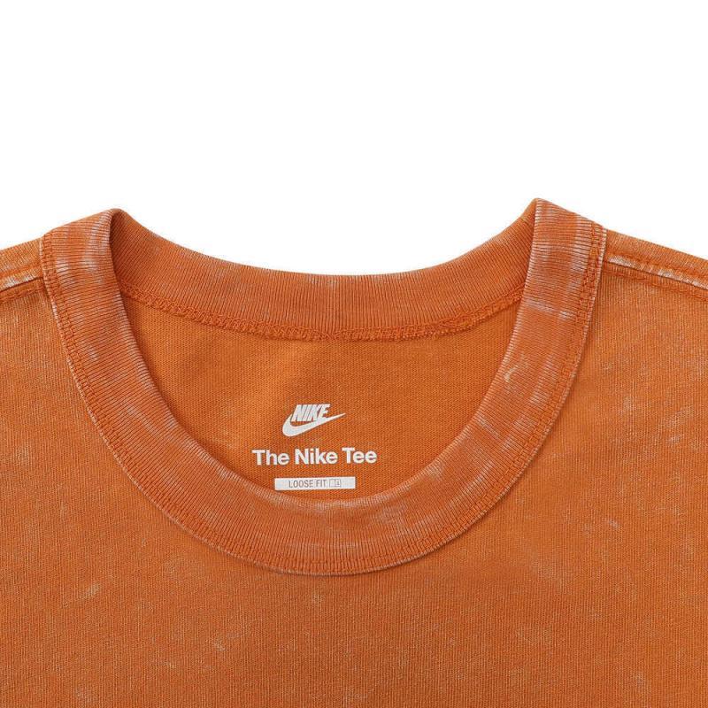 Nike Vintage Round Neck Sports Distressed Casual Short Sleeve T-Shirt Men Tops Yellow HJ0553-815