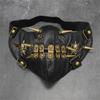 Gothic Punk Spiked Skull Face Mask Stylish costume Accessory Face Covering for Halloween Event and Themed Performances