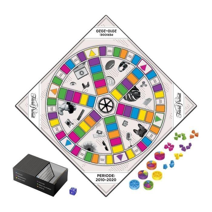 Trivial pursuit - décennie : 2010 -2020 - jeu de plateau pour adultes et ados - version francaise - dès 16 ans