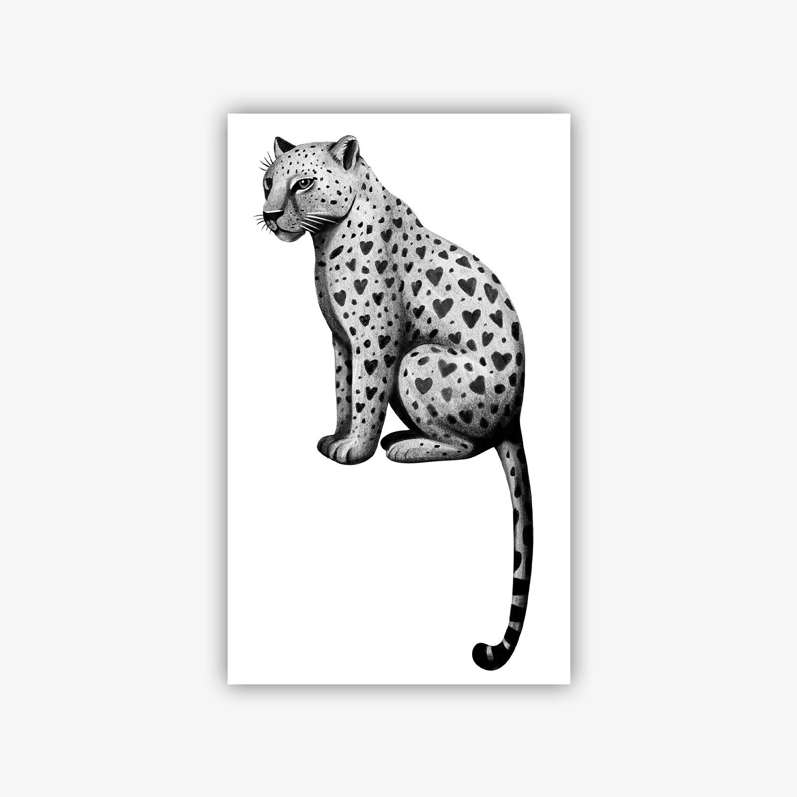 Leopard Tattoo Sticker Waterproof And Long-Lasting, Simple Leopard, Arm And Thigh Disposable Tattoo Sticker 9*15CM