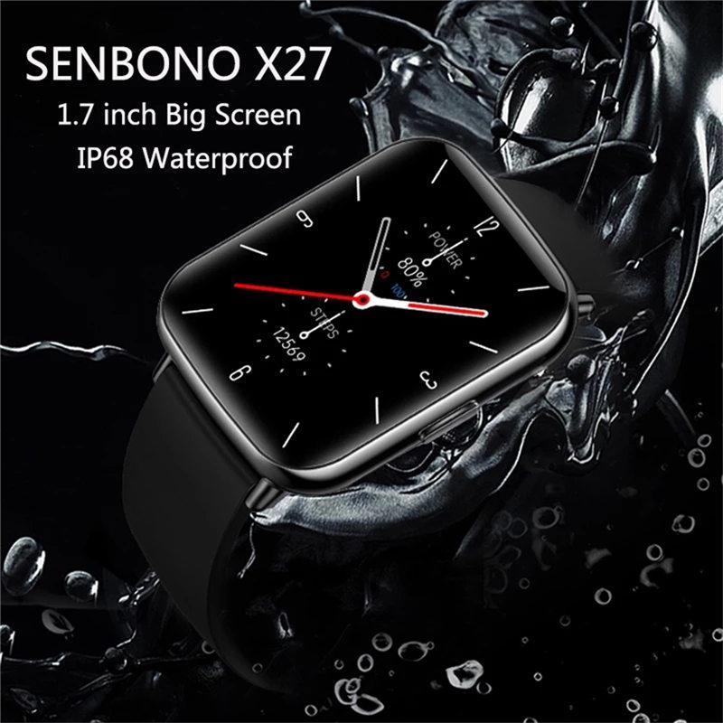 Buy X27 2021 Men Smart Watch IP68 Waterproof Smartwatch Clock Fitness  Tracker Women Sport Watch Support DIY Watch Face at affordable prices —  free shipping, real reviews with photos — Joom