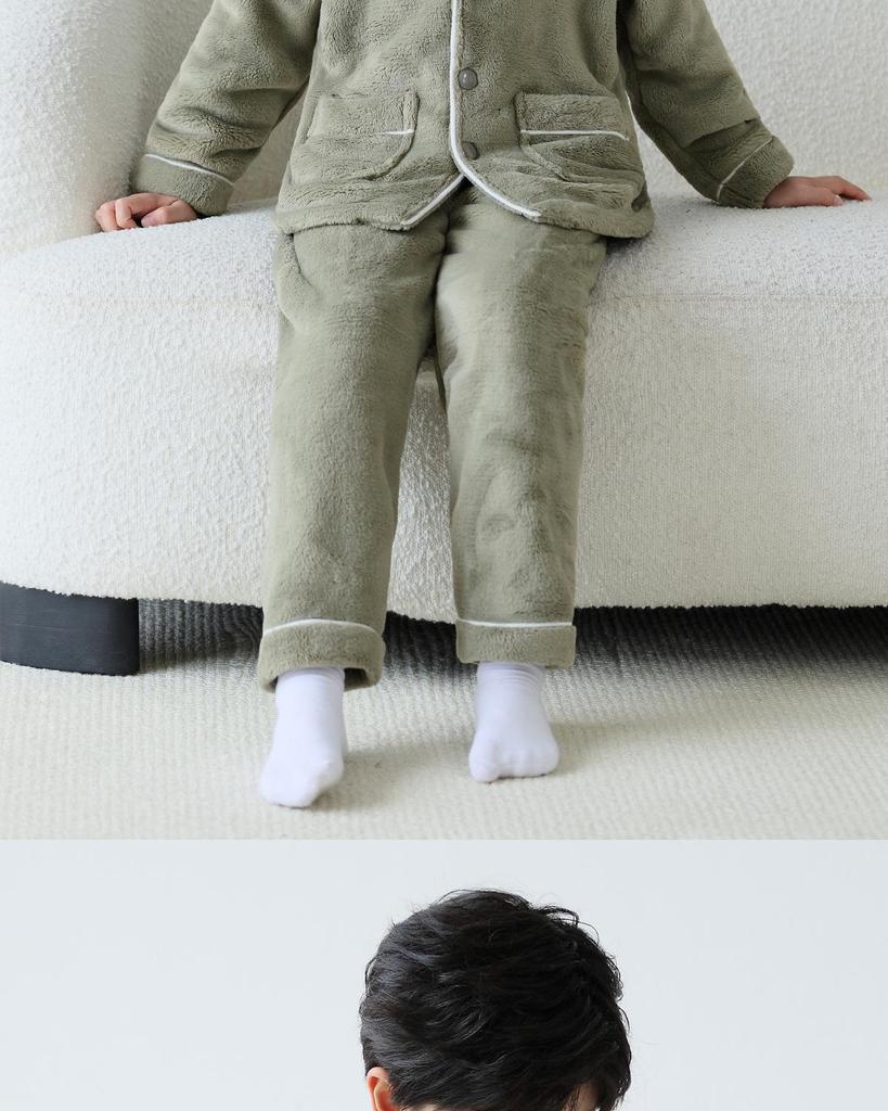 Fall/Winter Boys' Coral Fleece Pajamas: 2025 Thick Flannel Homewear for Kids