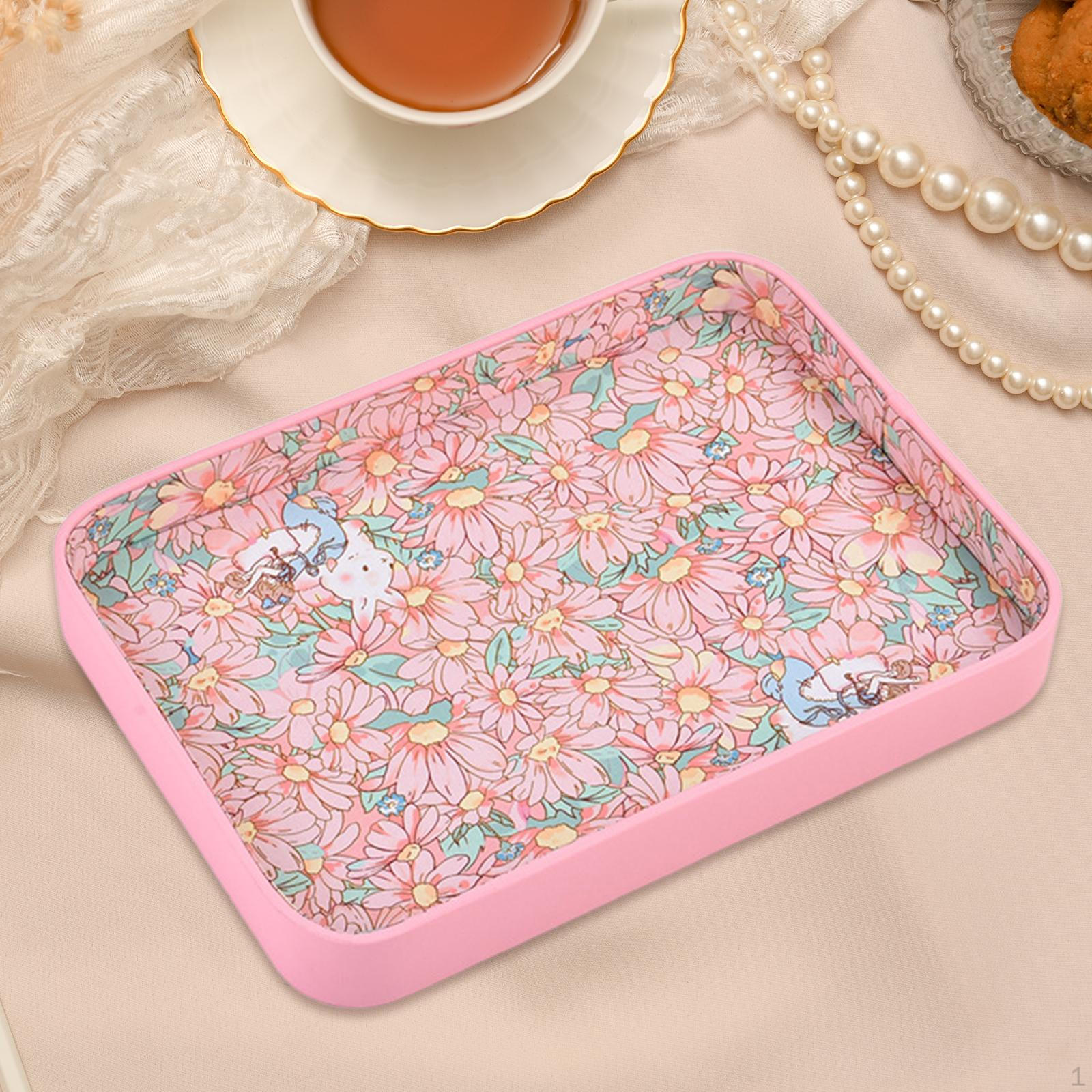 

Jewelry Organizer Tray Display Displaying Great Gift Storage Empty Plate for Pendants рожевий