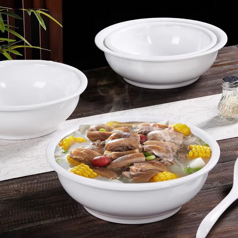Kenchen 9-inch Commercial Stainless Steel Deep Soup Bowl
