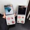 Ins Grid Love Star Button Mobile Phone Case for Samsung Zflip5 Flip Folding Screen Zflip6 Creative 4