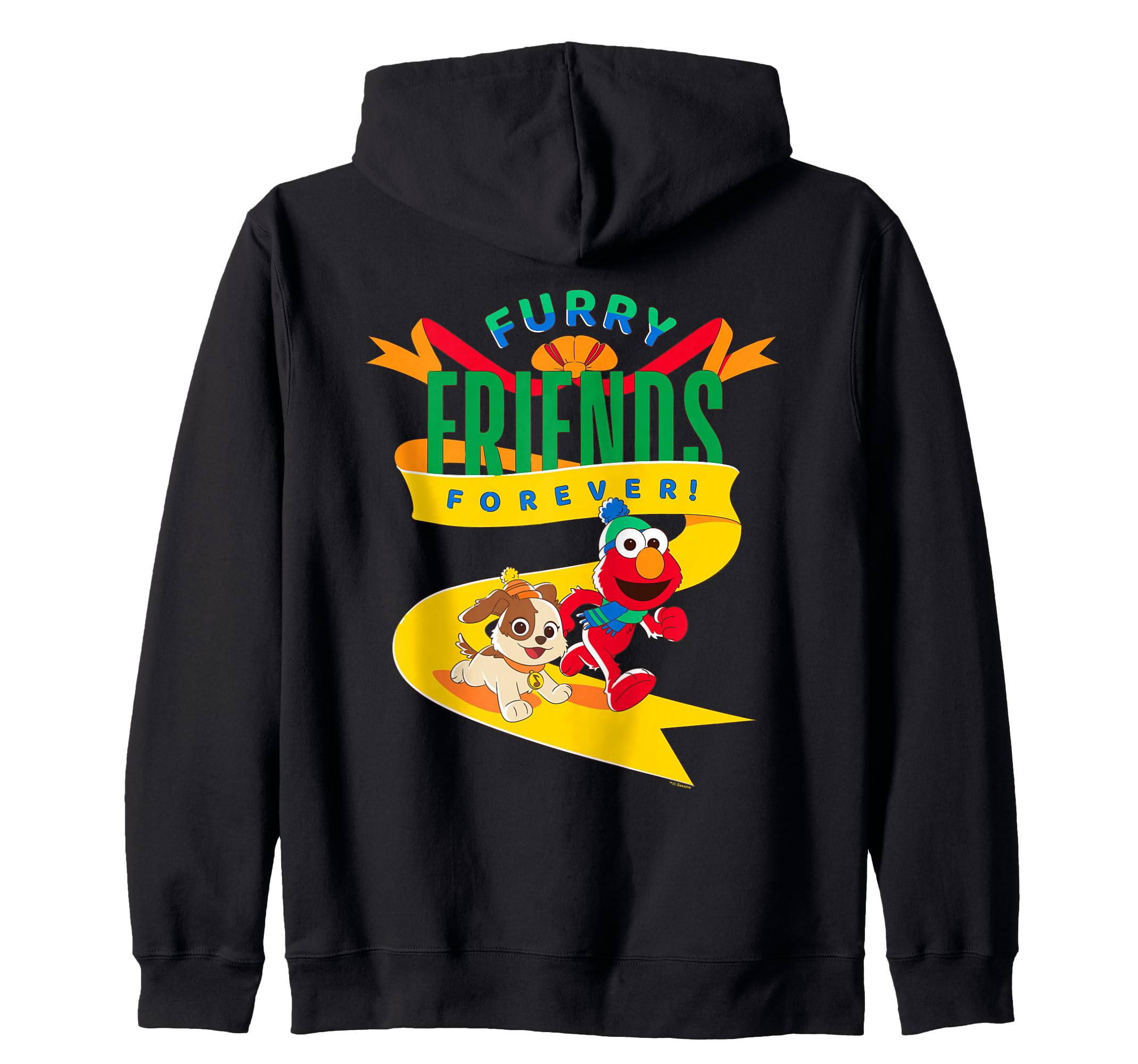 

Улица Сезам Пушистые друзья навсегда! Толстовка с капюшоном на молнии Элмо и Танго