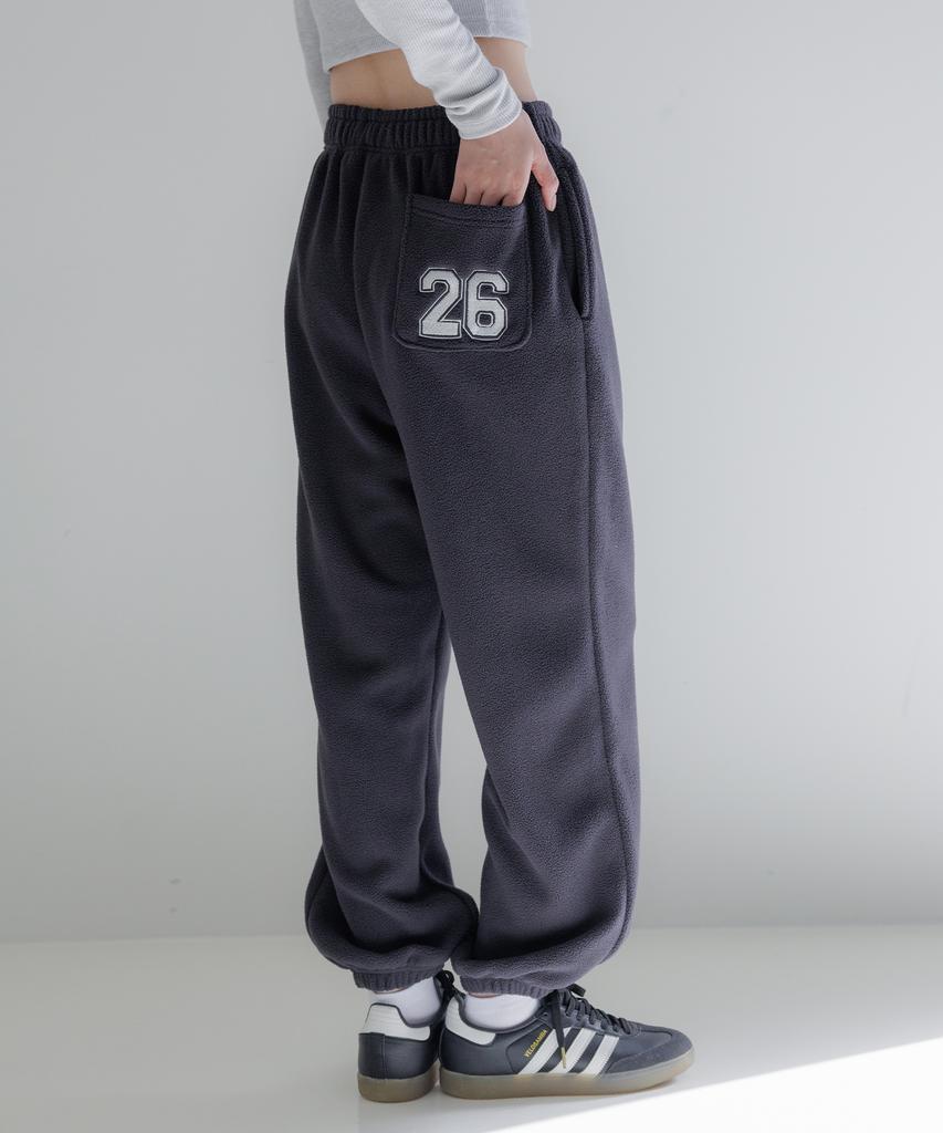KITTY POTTERY Reversible Boa Fur Jogger Pants Ivory