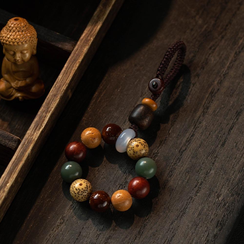 

Bag Hanging Bodhi Keychain Tibet Beads Lanyard Fashion Car Key Ring Gifts Style A