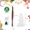 1 Set 1 Set Of Gingerbread Man Juice Bottles 300Ml Christmas Beverage Containers Spill-Proof Portable Empty Wrapping Bottles For