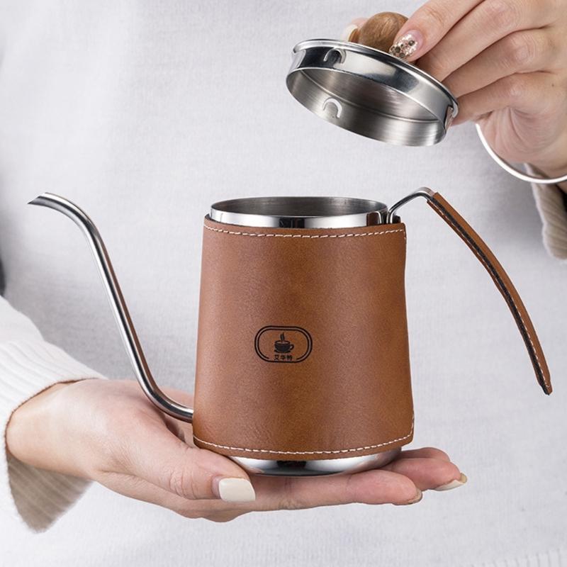 Accuracy Brewing Kaffeekessel Braun Ausgießkessel 12OZ Edelstahl Design Kannen Für Kaffee-Enthusiasten