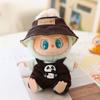 17cm Second Gen Labubu Blind Box Doll Clothes: Cute Sit-Party Overalls Set