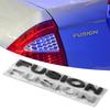 AAAMR1 1pcs 3D Stickers ABS Fusion Letter Logo Stickers for Ford Fusion Mustang Focus 3 MK3 Fiesta Taurus Escape Kuga Explorer STRACING