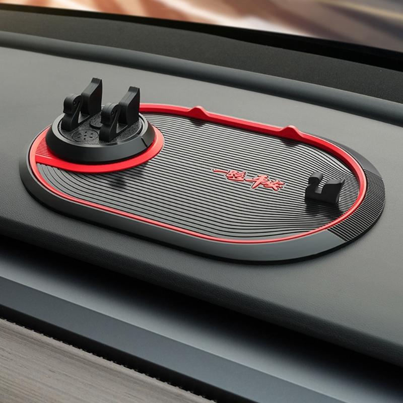 Multifunctional Phone Holder Non Slip Sticky Anti Slide Mount Silicone Dashboard Car Pad Mat Navigation Storage Cushion