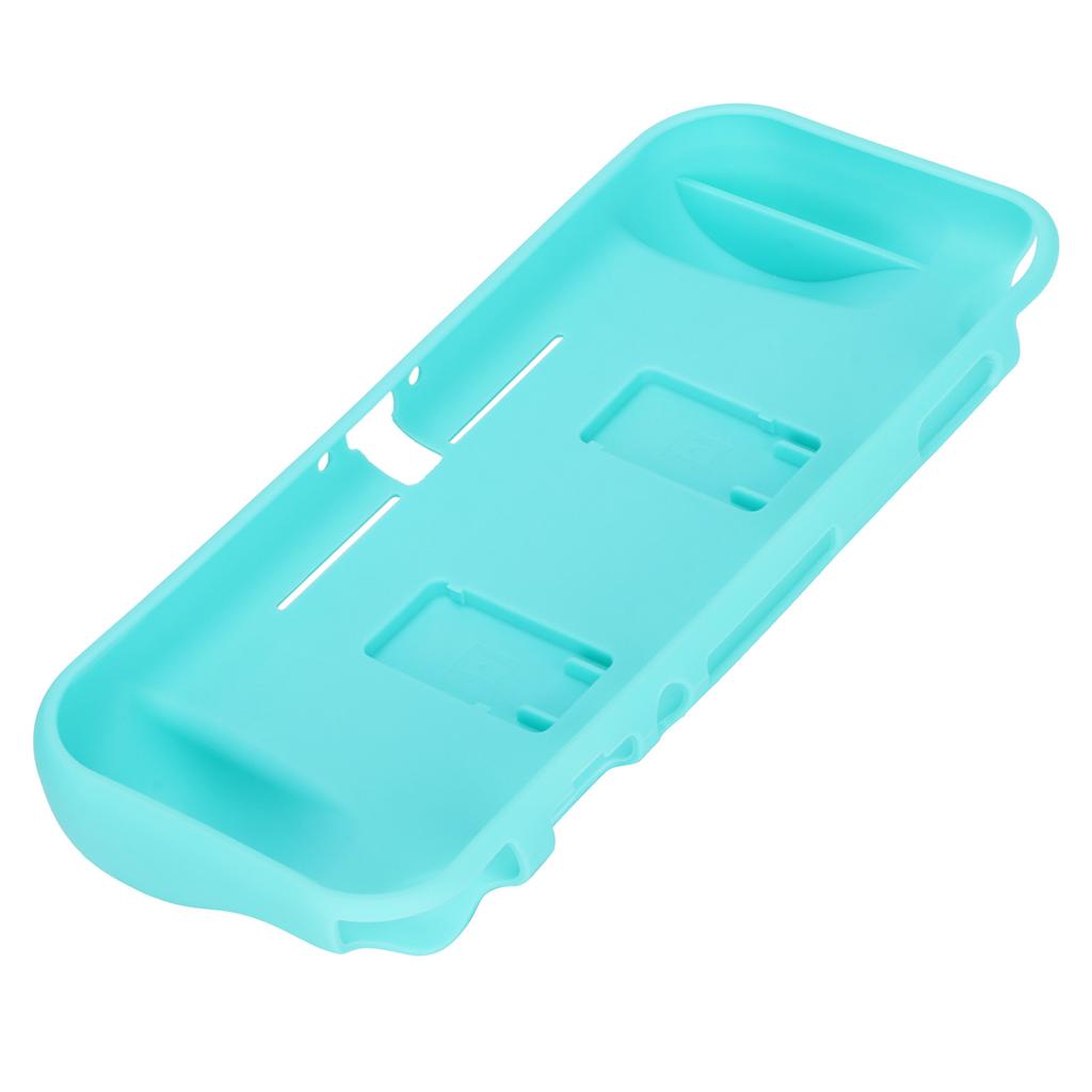 SND‑434 Protective Cover for Switch Lite Built In 2 Game Card Slots Portable Half Packed Protective CoverTurquoise