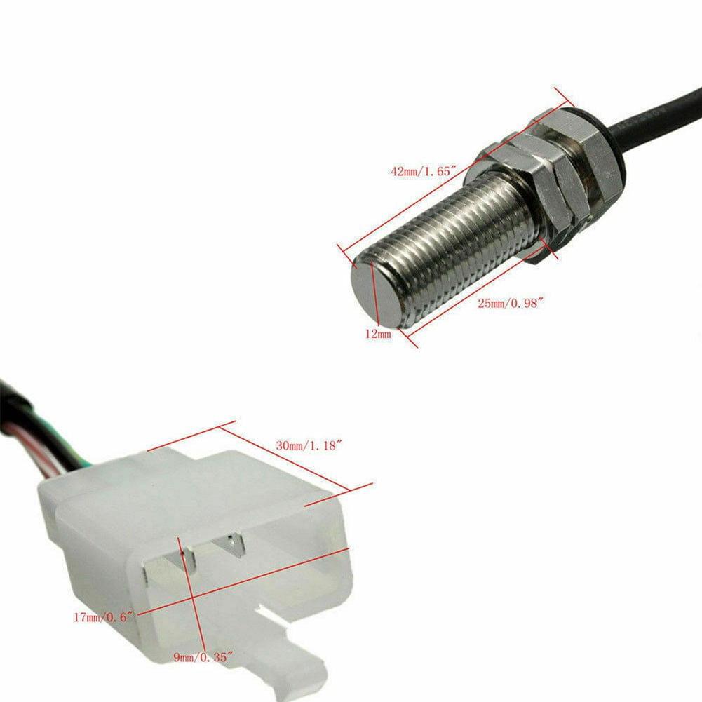 Digital Motorcycle Speedometer & Tachometer with Sensor and Bracket