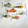 Vintage Coastal Style Fish Ornaments Nautical Style Fish Pendant Set  Living Room