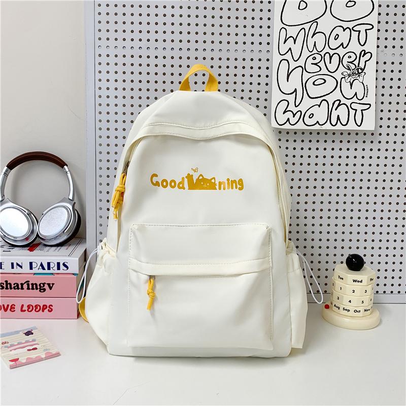Junior School Sstudent Schoolbag Women Campus Backpack Print Large Capacity Backpack