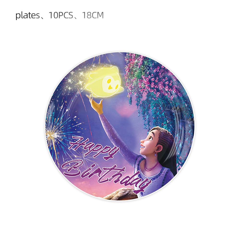 51pcs Wish Asha Tableware Set Including Plates, Cups, Napkins, Tablecloth