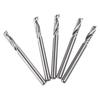 Ball Nose End Mill 5 Pcs Straight Electric Milling Cutters Router Bit Carbide End Spiral Milling Cutter for Woodworking