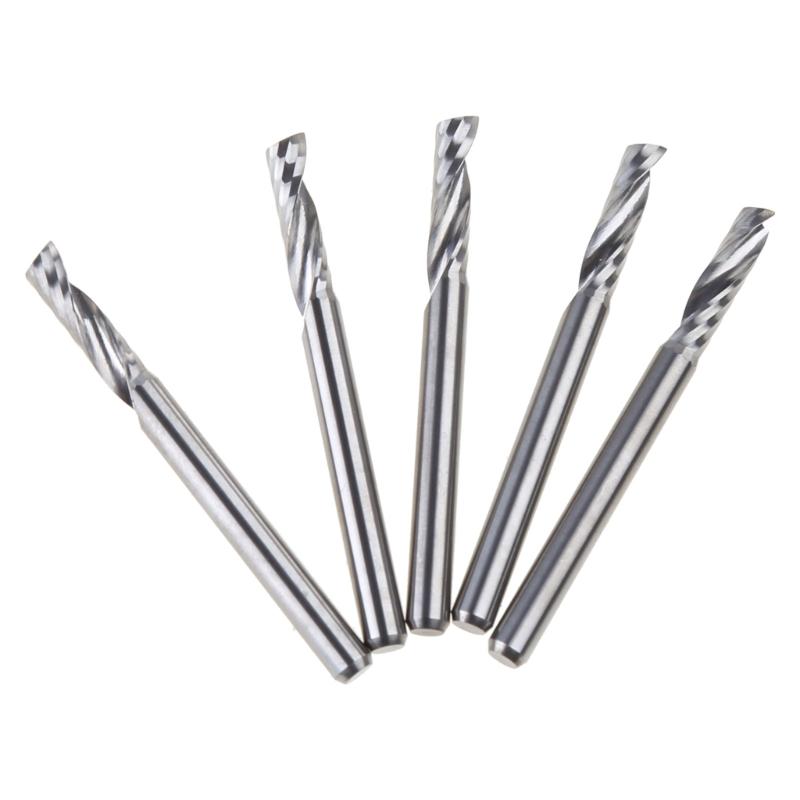 Ball Nose End Mill 5 Pcs Straight Electric Milling Cutters Router Bit Carbide End Spiral Milling Cutter for Woodworking