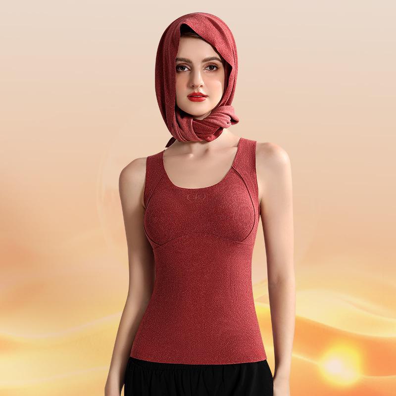 

Женский утепленный кашемировый шелковый антибактериальный терможилет L