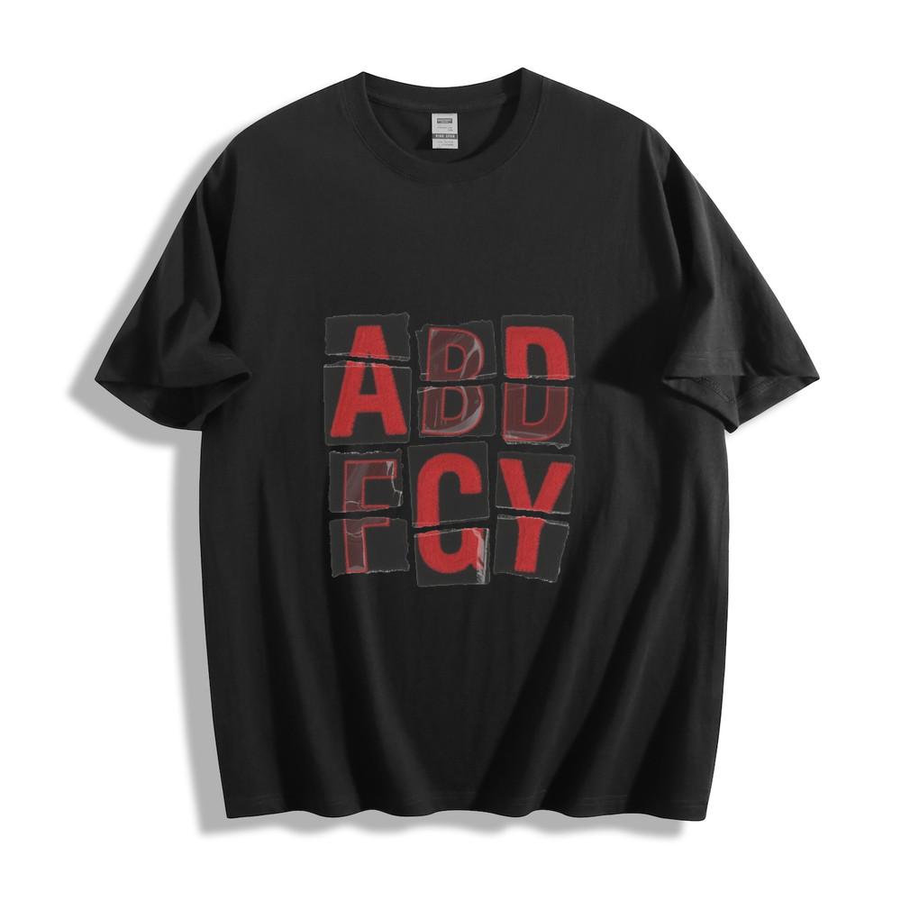 

Distressed Block Letter ABD FCY Graphic T-Shirt S