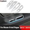 For Nissan X-Trail Rogue T32 2014-2018  Matte Car Door Armrest Window Switch Button Panel Cover Trim Interior Accessories